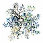 フレークシール セット スクラップ素材 枝葉シリーズ （ブルー） PET素材