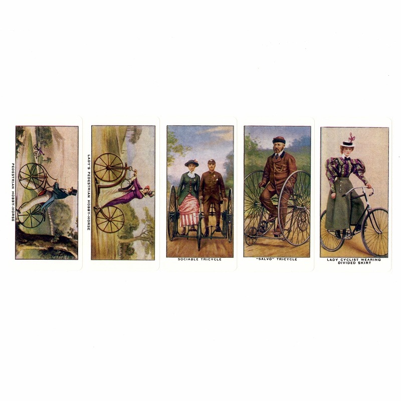 Victorian Greetings シール 5枚セット 紙素材 (サイクル)