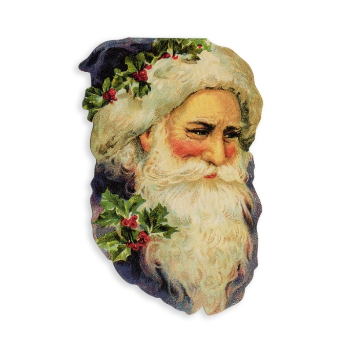 MICHEL & CO 【クリスマス】 スモールグリーティングカード （ヒイラギとサンタ）