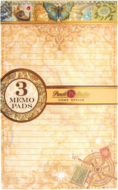 Punch Studio メモ帳 3冊セット Mサイズ （イタリア×蝶）