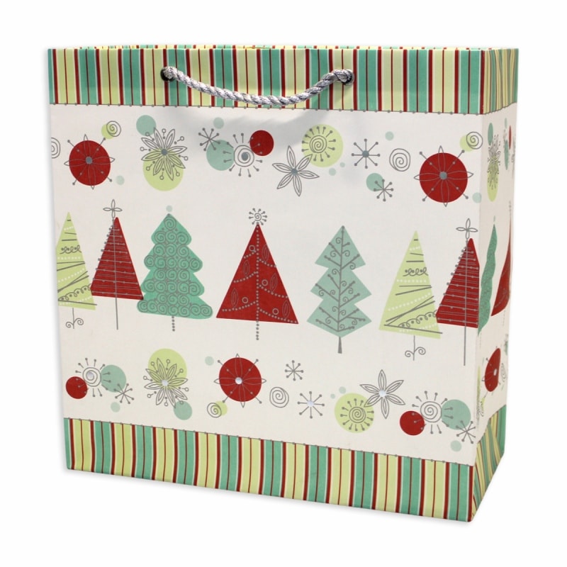 The Gift Wrap Company 【クリスマス】 ギフトバッグ  (カラフル×ツリー）