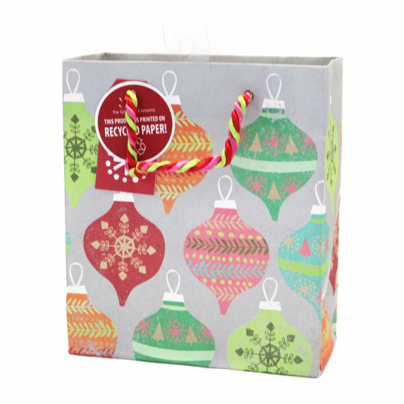 The Gift Wrap Company 【クリスマス】 ギフトバッグ Sサイズ (フェスティバル×オーナメント）
