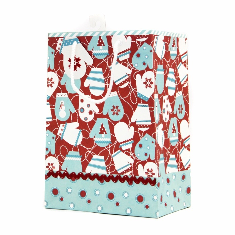 The Gift Wrap Company 【クリスマス】 ギフトバッグ (沢山のミトン）