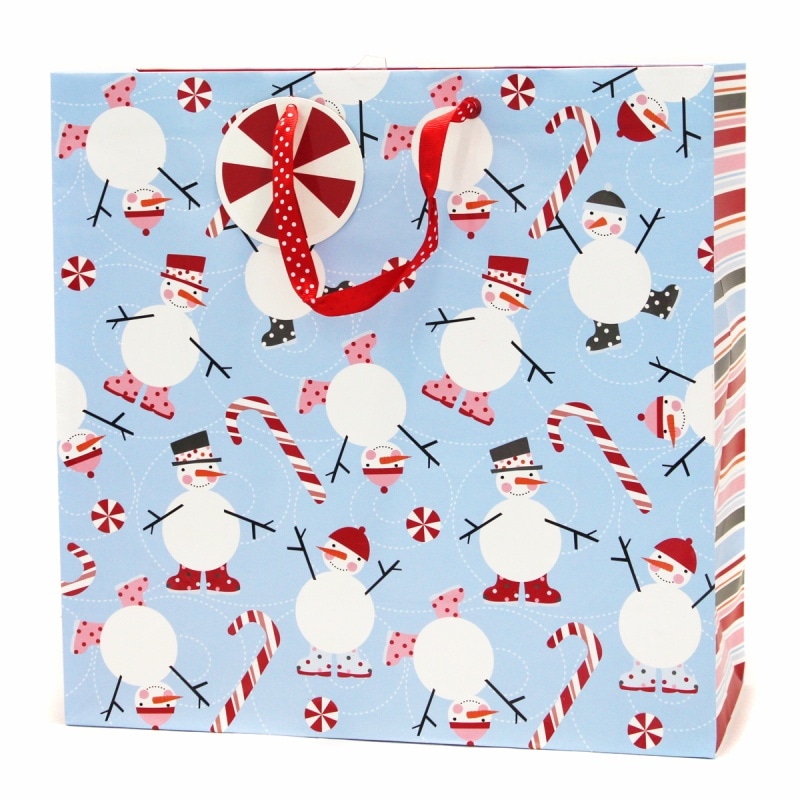 The Gift Wrap Company 【クリスマス】 ギフトバッグ (スノーマンとお菓子）