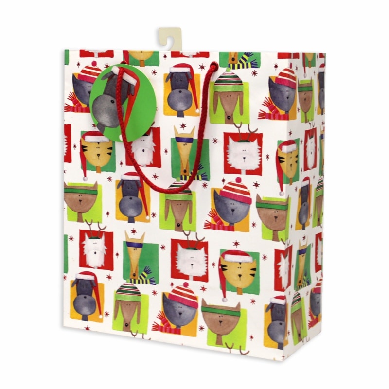 The Gift Wrap Company 【クリスマス】 ギフトバッグ (クリスマスペットズ）