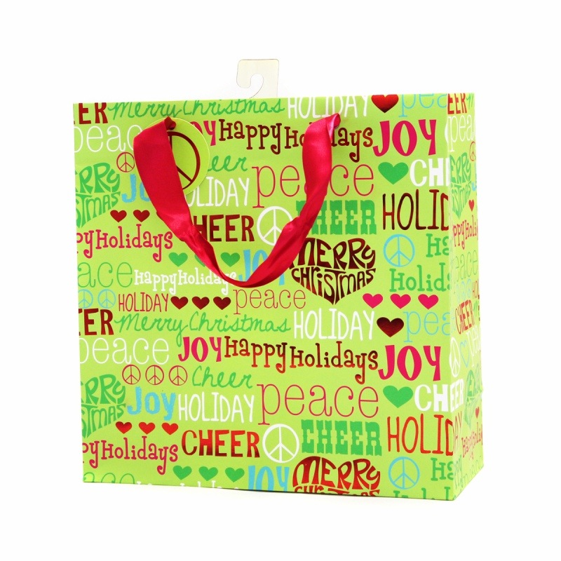 The Gift Wrap Company 【クリスマス】 ギフトバッグ (ホリデー・ドゥードゥル）