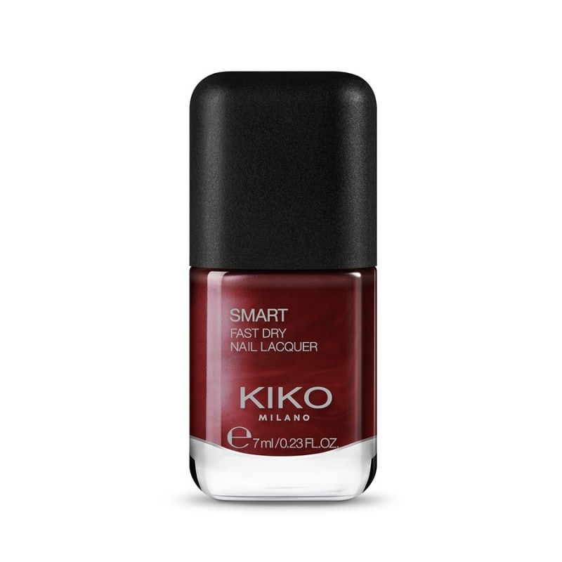 ̤ΦKIKO SMART FAST DRY NAIL LACOUER 70 Pearly Dark Vermillion 7ml