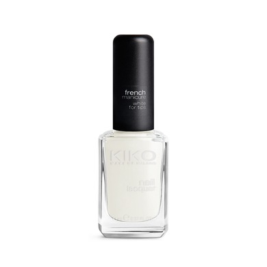 ̤ΦKIKO  NAIL LACOUER 203 French White For Tips 11ml