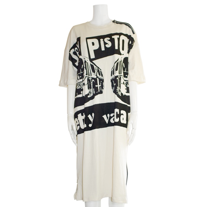 Pistols BUS ZIPスリットTシャツワンピース 【受注生産】