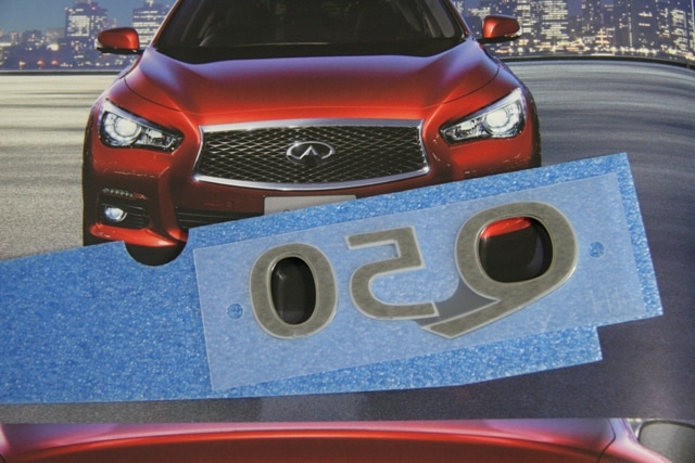 V37スカイライン INFINITI Q50 リアエンブレム Q50S US純正品 新品 インフィニティ 2016-2017 驚きの破格値，新作登場 日産純正 V37スカイライン 後期型 ４００Ｒ