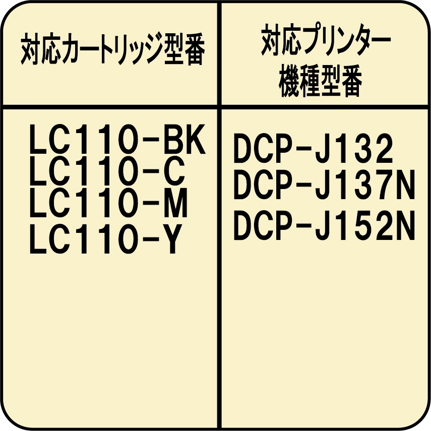 �֥饶����(LC110Y/LC111Y/LC113Y/LC115Y/)�����ȥ�å��б�(��ԡ��ȥ���)�ͤ��ؤ����󥯡ʥ������� YELLOW�ˡ�30�����