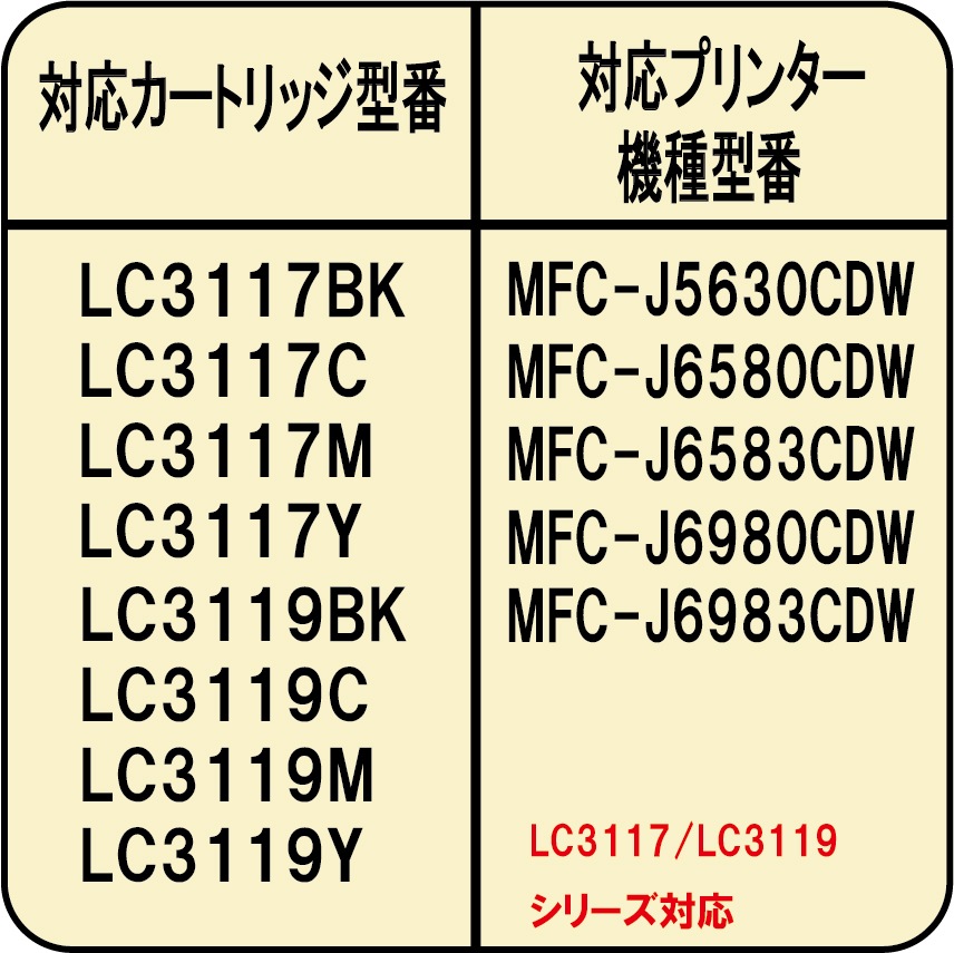 �֥饶�� LC3117-4PK�� LC3117 LC3119 ���б� �ͤ��ؤ� ���� 4�� ���� X 30ml �������������åȡʥꥻ�å����ա�