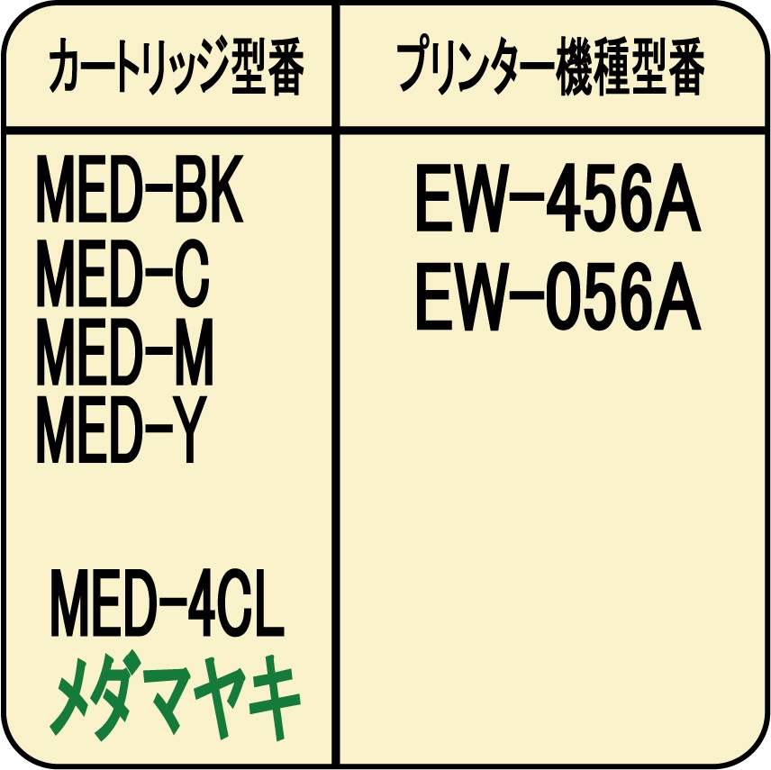 ���ץ��� epson MED ����ޥ䥭 MED-4CL �б� �ͤ��ؤ� ��ԡ��� ���� 30ml �֥�å� ���� ���󥯥ܥȥ�Τ�