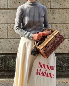 【Canaria Style】《即納》シルク混ワイドリブハイネックプルオーバー|PULLOVER|TOPS