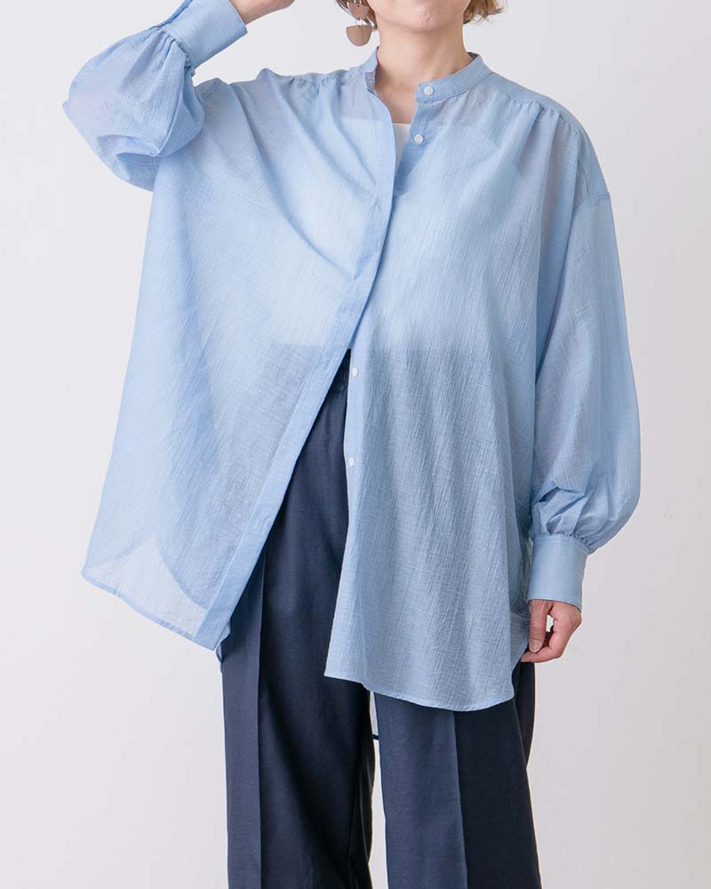 フランス素材シアーシャツ2WAYチュニック