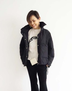 【YOKO ISHIBASHI】キルティングスタンドネックジャケット|OUTER