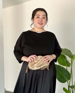 【otostyle】ストレッチ天竺ボートネックプルオーバー|TOPS