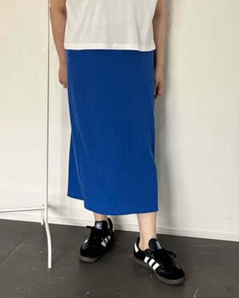 【otostyle】ストレッチリブIラインスカート