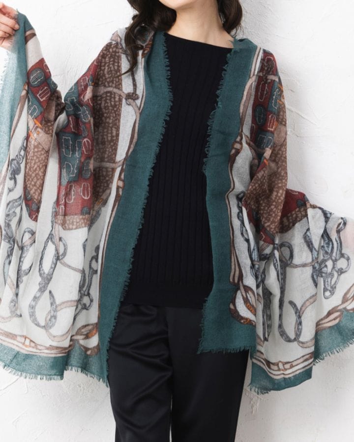 YOKO ISHIBASHI】ポケット付フリンジ大判ストール | GOODS | 元町