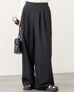 リネンタッチタックワイドパンツ《セットアップ対応》|BOTTOMS