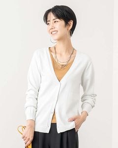 ラメ入りコンパクトニットカーディガン|TOPS