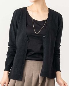 ラメ入りコンパクトニットカーディガン|TOPS