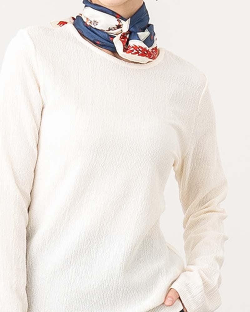 ぽこぽこストレッチプルオーバー