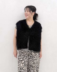 【otostyle】フリンジVネックベスト|TOPS