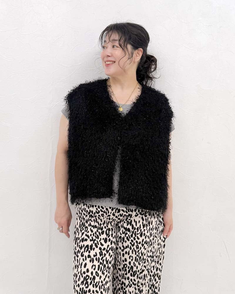新品　2025 フリンジＶネックベスト otostyle】フリンジVネックベスト | TOPS | 元町ゼラール公式