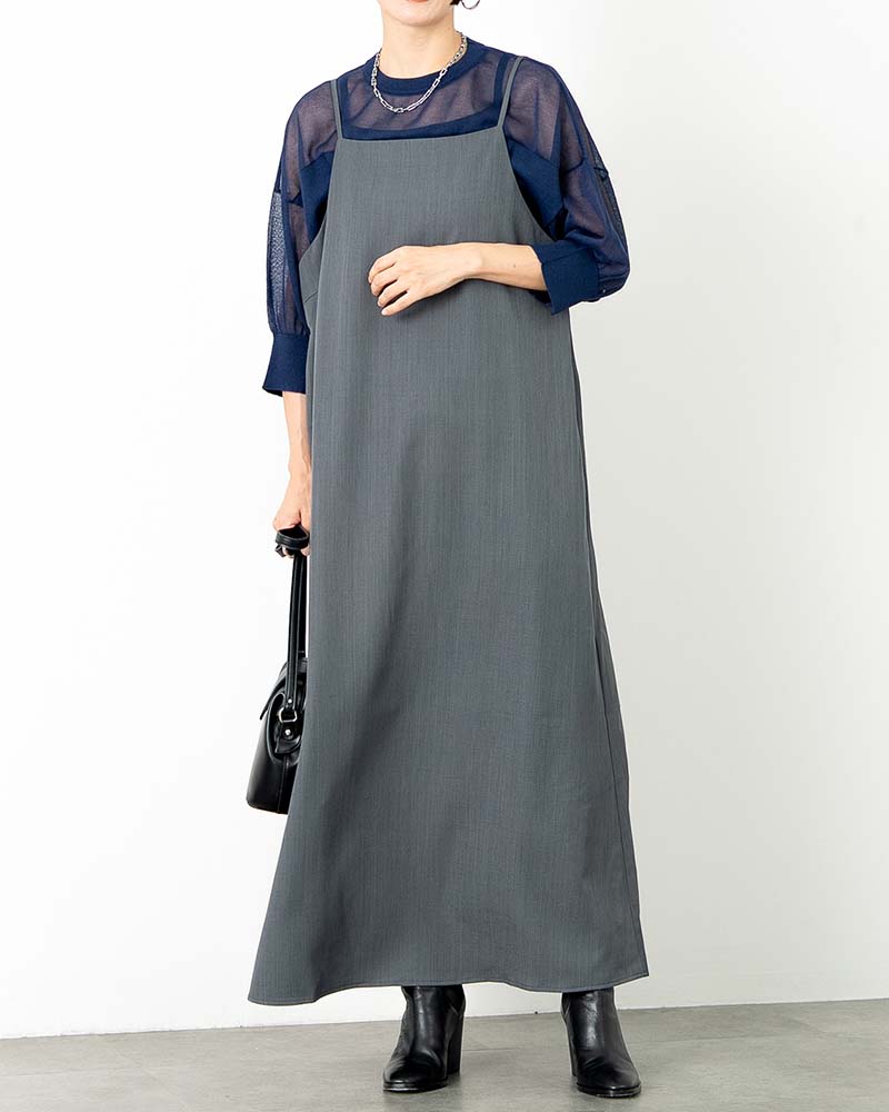 Iラインキャミソールワンピース