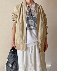 【Canaria Style】MA-1ライクナイロンブルゾン|OUTER