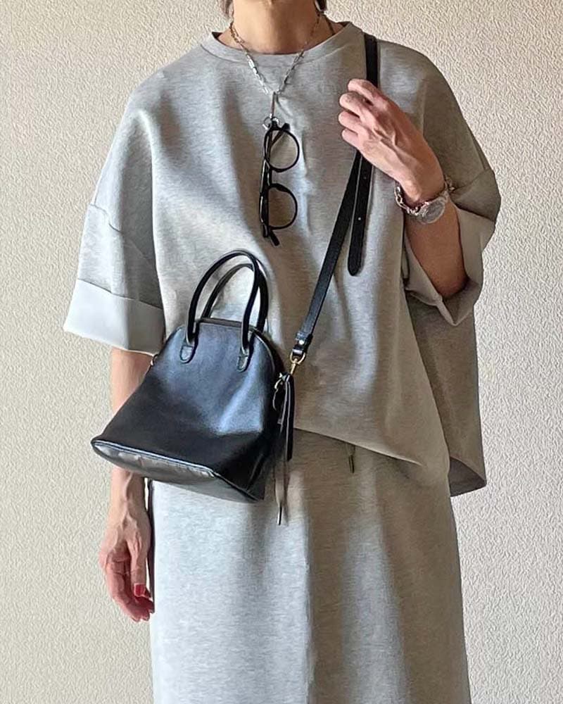 【Canaria Style】ダンボールニットラウンドヘムプルオーバー《セットアップ対応》