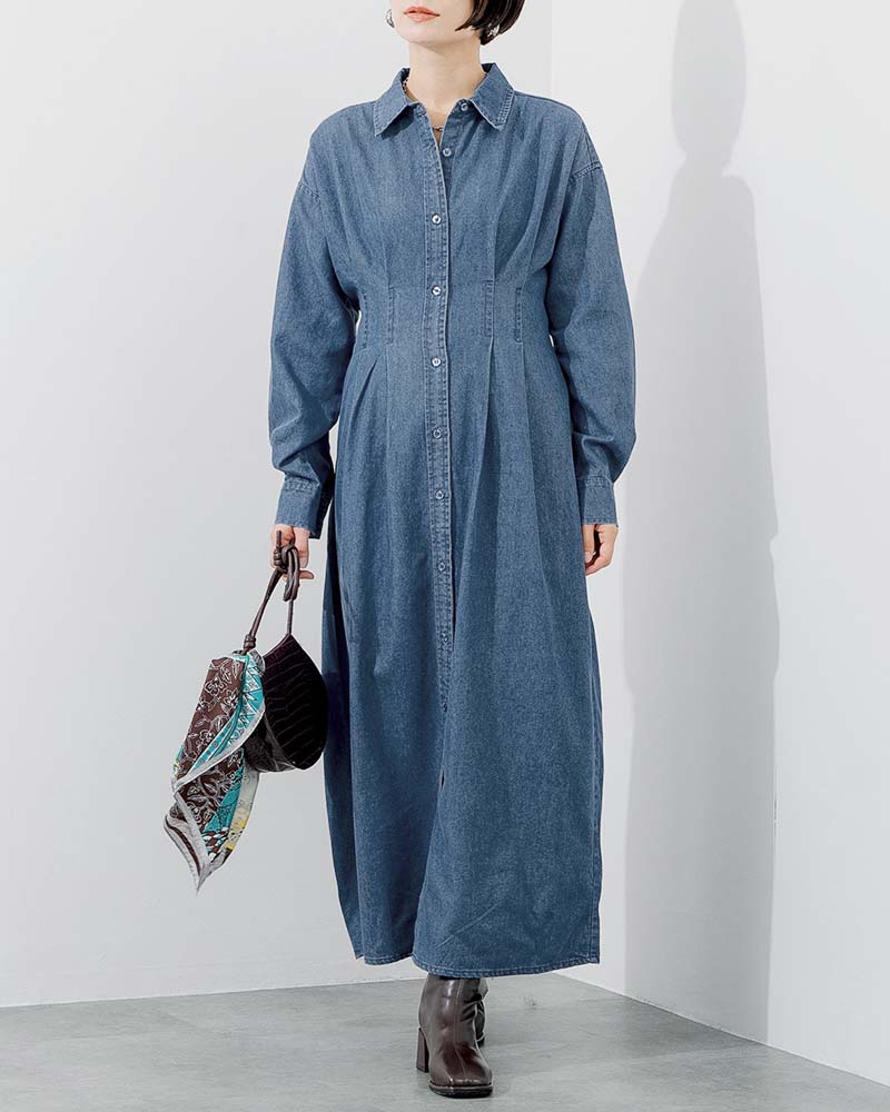 ジャージーサイド配色アクセントAラインワンピース | ONE-PIECE | 元町