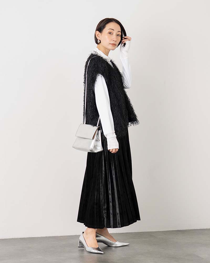 【otostyle】フリンジVネックベスト