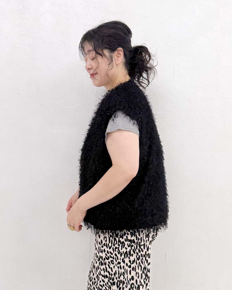 【otostyle】フリンジVネックベスト