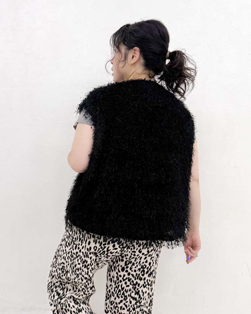 【otostyle】フリンジVネックベスト