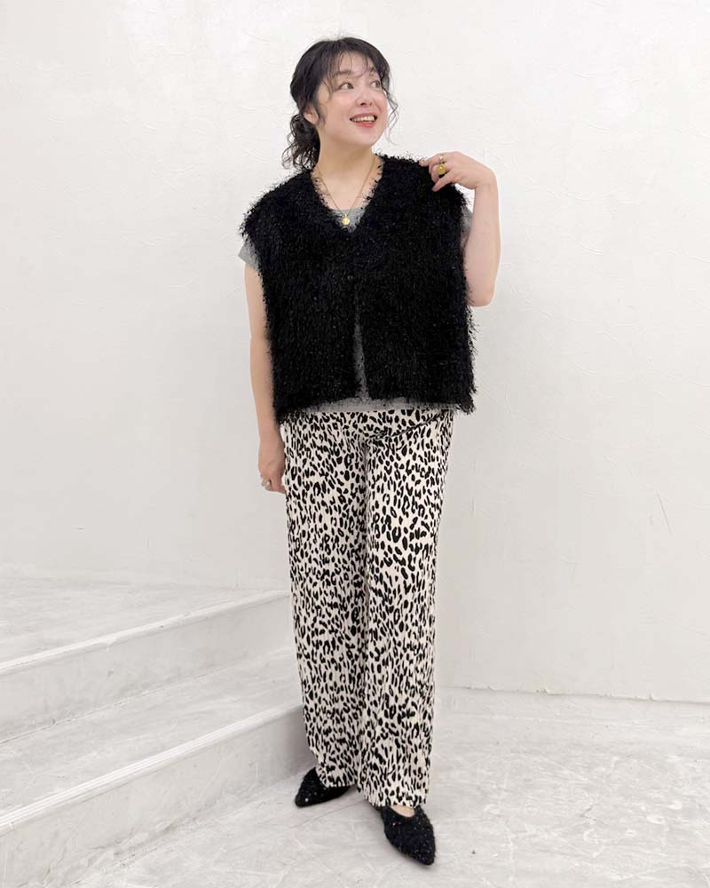 【otostyle】フリンジVネックベスト