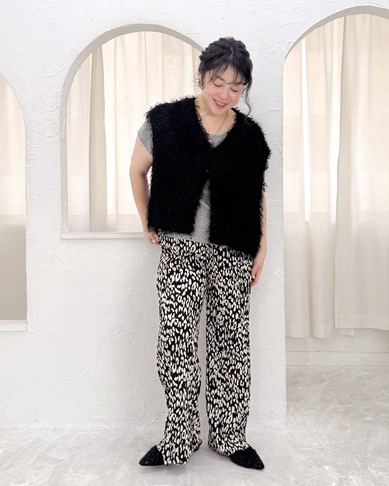 【otostyle】フリンジVネックベスト