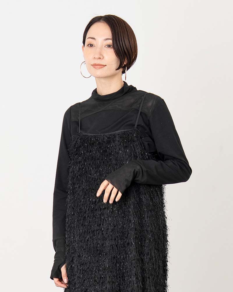 【otostyle】フリンジIラインキャミワンピース
