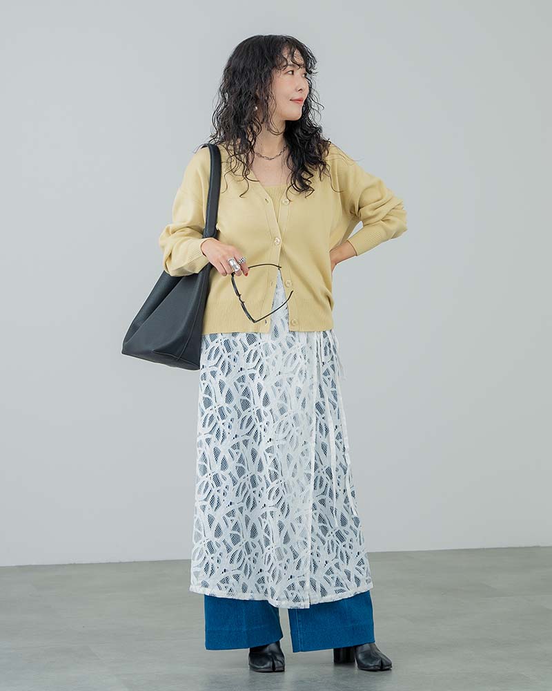 【Ai TAKAHASHI】Vネックニットカーディガン＆ビスチェ2点セット