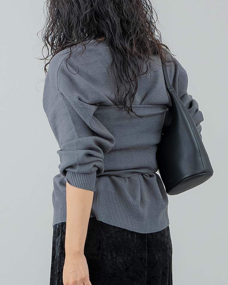 【Ai TAKAHASHI】Vネックニットカーディガン＆ビスチェ2点セット