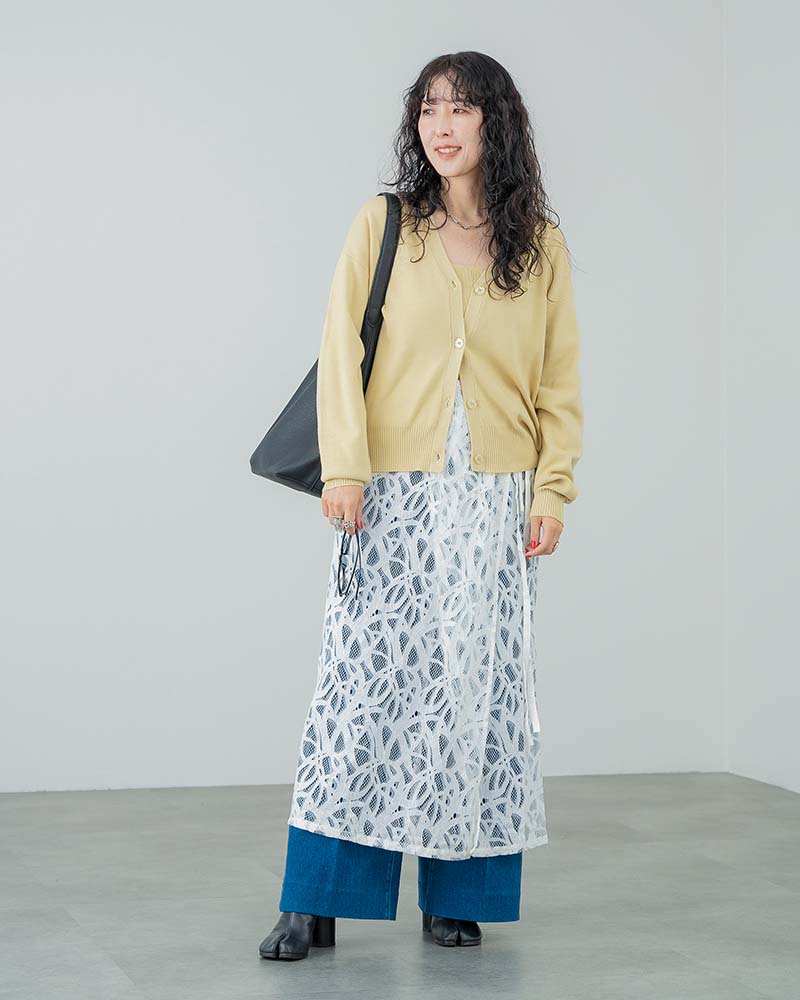 【Ai TAKAHASHI】Vネックニットカーディガン＆ビスチェ2点セット