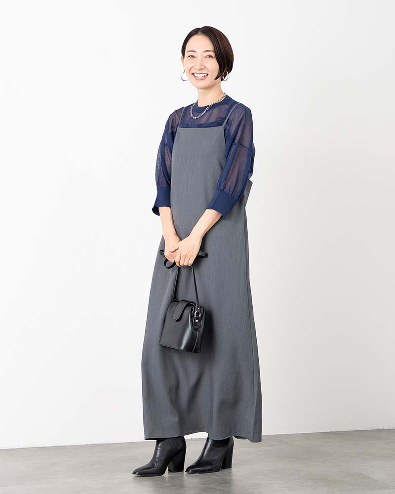 Iラインキャミソールワンピース