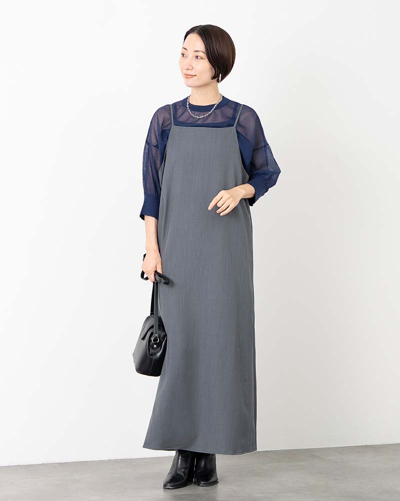 Iラインキャミソールワンピース