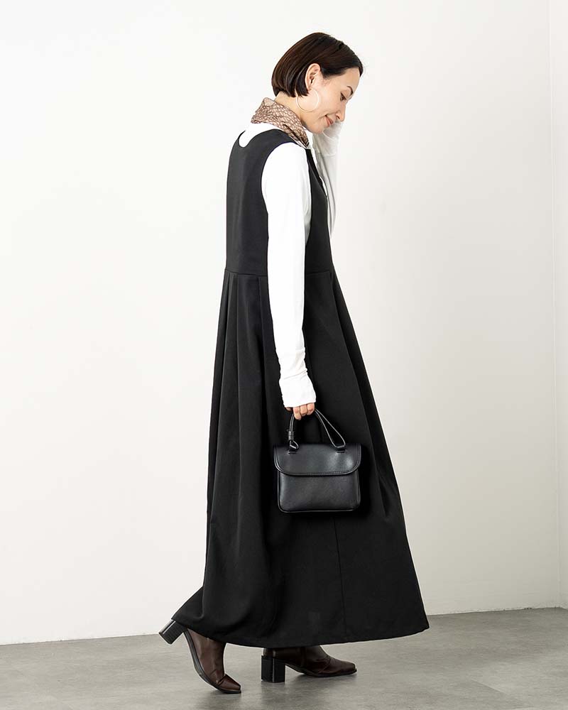 新品　Rene ルネ　プリーツ　ジャンパースカート　ワンピース　スカート　34 ルネ RENE スカート 新品 Rene ルネ プリーツ ジャンパースカート