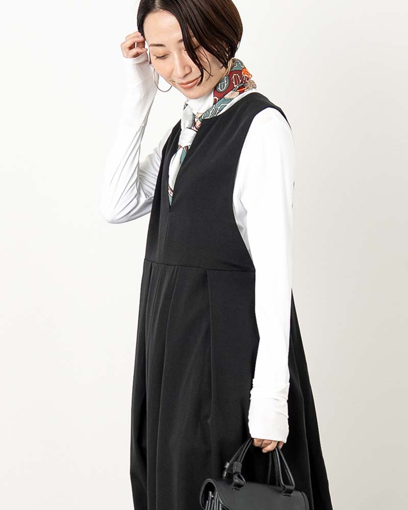 キーネックプリーツジャンパースカート | ONE-PIECE | 元町ゼラール