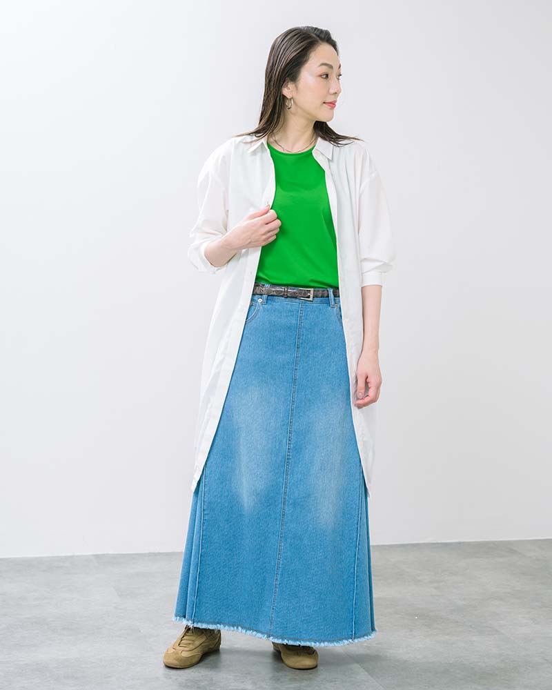 GIZAコットンハイゲージ天竺ノースリーブプルオーバー