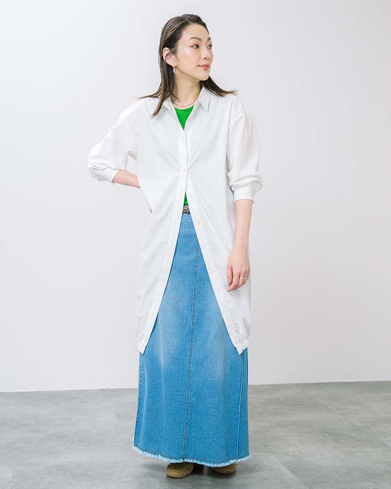 GIZAコットンハイゲージ天竺ノースリーブプルオーバー