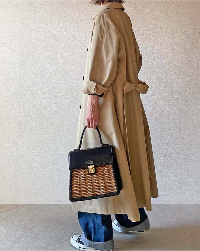 バーバリー　レトロ　レディース　ステンカラーコート コート　ベルト付 Honeys（ハニーズ） ステンカラーコート コート 3wayベルト付