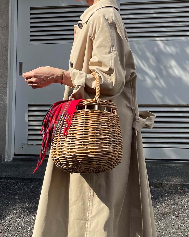 Canaria Style】ベルト付きツイルステンカラーコート | OUTER